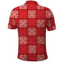 Red Palaka Quilt Hawaii Polo Shirt Traditional Hawaii-plaid Pattern LT14 - Polynesian Pride