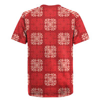 Red Palaka Quilt Hawaii Rugby Jersey Traditional Hawaii-plaid Pattern LT14 - Polynesian Pride