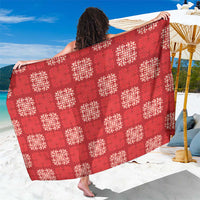 Red Palaka Quilt Hawaii Sarong Traditional Hawaii-plaid Pattern LT14 One Size 44 x 66 inches Red - Polynesian Pride