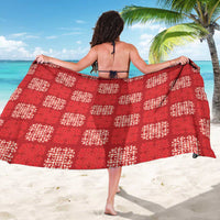 Red Palaka Quilt Hawaii Sarong Traditional Hawaii-plaid Pattern LT14 - Polynesian Pride