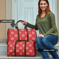 Red Palaka Quilt Hawaii Travel Bag Traditional Hawaii-plaid Pattern LT14 - Polynesian Pride