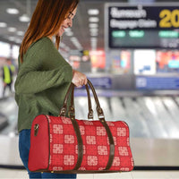 Red Palaka Quilt Hawaii Travel Bag Traditional Hawaii-plaid Pattern LT14 - Polynesian Pride