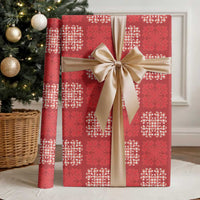 Red Palaka Quilt Hawaii Wrapping Paper Traditional Hawaii-plaid Pattern LT14 - Polynesian Pride