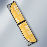 Yellow Palaka Quilt Hawaii Auto Sun Shade Traditional Hawaii-plaid Pattern LT14 - Polynesian Pride