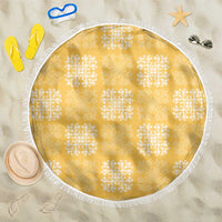 Yellow Palaka Quilt Hawaii Beach Blanket Traditional Hawaii-plaid Pattern LT14 One Size 150cm Yellow - Polynesian Pride