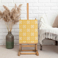 Yellow Palaka Quilt Hawaii Canvas Wall Art Traditional Hawaii-plaid Pattern LT14 - Polynesian Pride