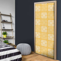 Yellow Palaka Quilt Hawaii Door Cover Traditional Hawaii-plaid Pattern LT14 - Polynesian Pride
