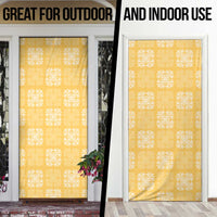 Yellow Palaka Quilt Hawaii Door Cover Traditional Hawaii-plaid Pattern LT14 - Polynesian Pride
