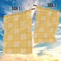 Yellow Palaka Quilt Hawaii Garden Flag Traditional Hawaii-plaid Pattern LT14 - Polynesian Pride
