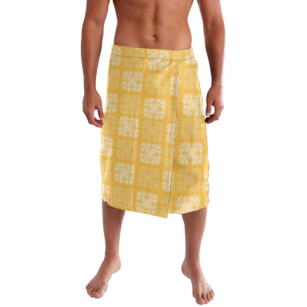 Yellow Palaka Quilt Hawaii Lavalava Traditional Hawaii-plaid Pattern LT14 Yellow - Polynesian Pride