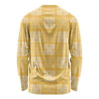 Yellow Palaka Quilt Hawaii Long Sleeve Shirt Traditional Hawaii-plaid Pattern LT14 - Polynesian Pride