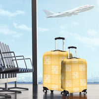 Yellow Palaka Quilt Hawaii Luggage Cover Traditional Hawaii-plaid Pattern LT14 - Polynesian Pride