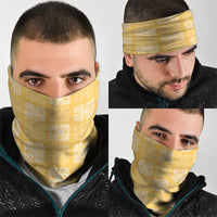 Yellow Palaka Quilt Hawaii Neck Gaiter Traditional Hawaii-plaid Pattern LT14 - Polynesian Pride