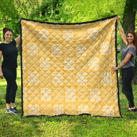 Yellow Palaka Quilt Hawaii Quilt Traditional Hawaii-plaid Pattern LT14 - Polynesian Pride