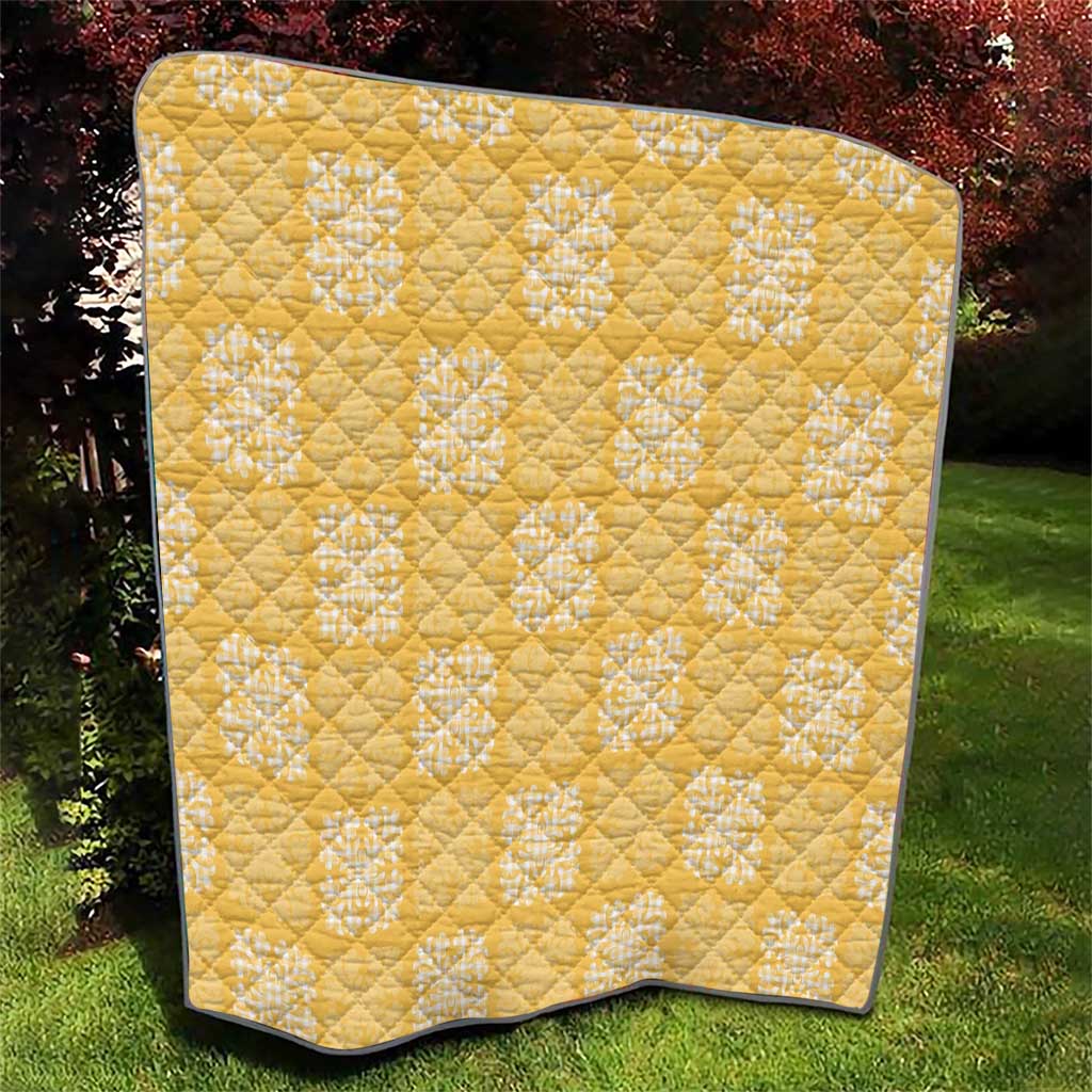 Yellow Palaka Quilt Hawaii Quilt Traditional Hawaii-plaid Pattern LT14 - Polynesian Pride