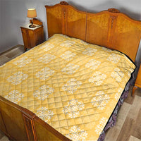 Yellow Palaka Quilt Hawaii Quilt Traditional Hawaii-plaid Pattern LT14 - Polynesian Pride