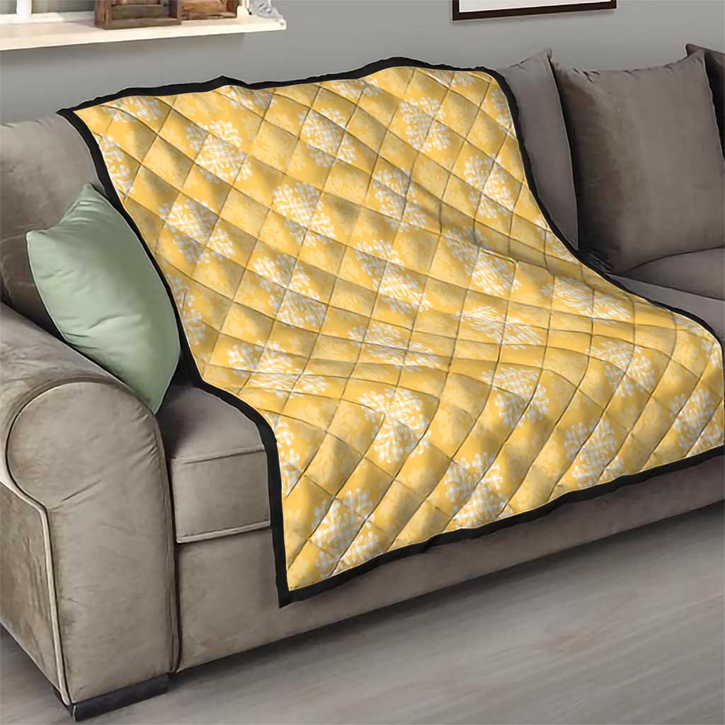Yellow Palaka Quilt Hawaii Quilt Traditional Hawaii-plaid Pattern LT14 - Polynesian Pride