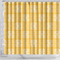 Yellow Palaka Quilt Hawaii Shower Curtain Traditional Hawaii-plaid Pattern LT14 - Polynesian Pride