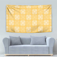 Yellow Palaka Quilt Hawaii Tapestry Traditional Hawaii-plaid Pattern LT14 - Polynesian Pride