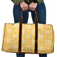 Yellow Palaka Quilt Hawaii Travel Bag Traditional Hawaii-plaid Pattern LT14 Yellow - Polynesian Pride