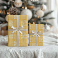 Yellow Palaka Quilt Hawaii Wrapping Paper Traditional Hawaii-plaid Pattern LT14 - Polynesian Pride
