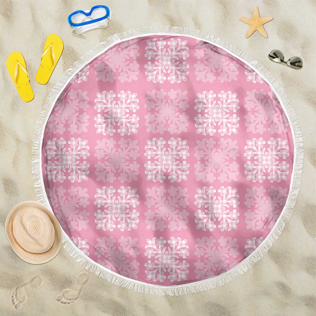 Pink Palaka Quilt Hawaii Beach Blanket Traditional Hawaii-plaid Pattern LT14 One Size 150cm Pink - Polynesian Pride