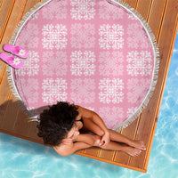Pink Palaka Quilt Hawaii Beach Blanket Traditional Hawaii-plaid Pattern LT14 - Polynesian Pride