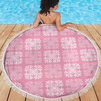 Pink Palaka Quilt Hawaii Beach Blanket Traditional Hawaii-plaid Pattern LT14 - Polynesian Pride