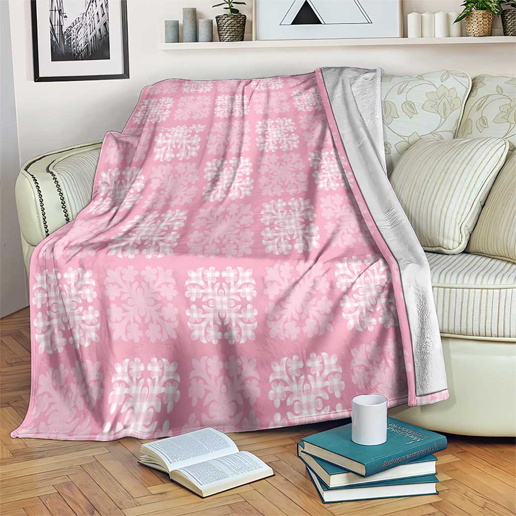 Pink Palaka Quilt Hawaii Blanket Traditional Hawaii-plaid Pattern LT14 Pink - Polynesian Pride