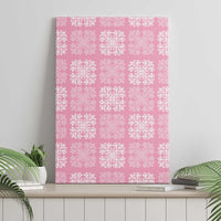 Pink Palaka Quilt Hawaii Canvas Wall Art Traditional Hawaii-plaid Pattern LT14 - Polynesian Pride