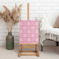 Pink Palaka Quilt Hawaii Canvas Wall Art Traditional Hawaii-plaid Pattern LT14 - Polynesian Pride