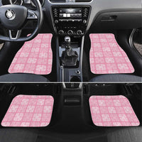 Pink Palaka Quilt Hawaii Car Mats Traditional Hawaii-plaid Pattern LT14 Set 4pcs Pink - Polynesian Pride