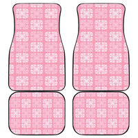 Pink Palaka Quilt Hawaii Car Mats Traditional Hawaii-plaid Pattern LT14 - Polynesian Pride