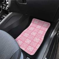 Pink Palaka Quilt Hawaii Car Mats Traditional Hawaii-plaid Pattern LT14 - Polynesian Pride