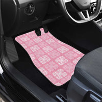 Pink Palaka Quilt Hawaii Car Mats Traditional Hawaii-plaid Pattern LT14 - Polynesian Pride