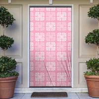 Pink Palaka Quilt Hawaii Door Cover Traditional Hawaii-plaid Pattern LT14 Pink - Polynesian Pride