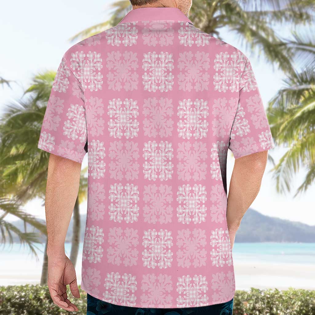 Pink Palaka Quilt Hawaii Hawaiian Shirt Traditional Hawaii-plaid Pattern LT14 - Polynesian Pride