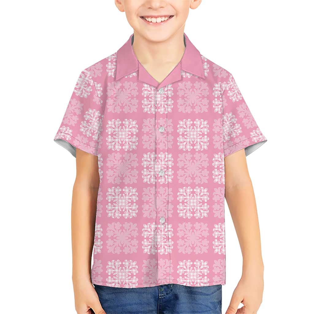 Pink Palaka Quilt Hawaii Hawaiian Shirt Traditional Hawaii-plaid Pattern LT14 - Polynesian Pride