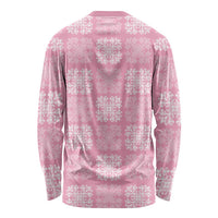 Pink Palaka Quilt Hawaii Long Sleeve Shirt Traditional Hawaii-plaid Pattern LT14 - Polynesian Pride
