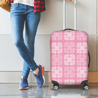 Pink Palaka Quilt Hawaii Luggage Cover Traditional Hawaii-plaid Pattern LT14 - Polynesian Pride