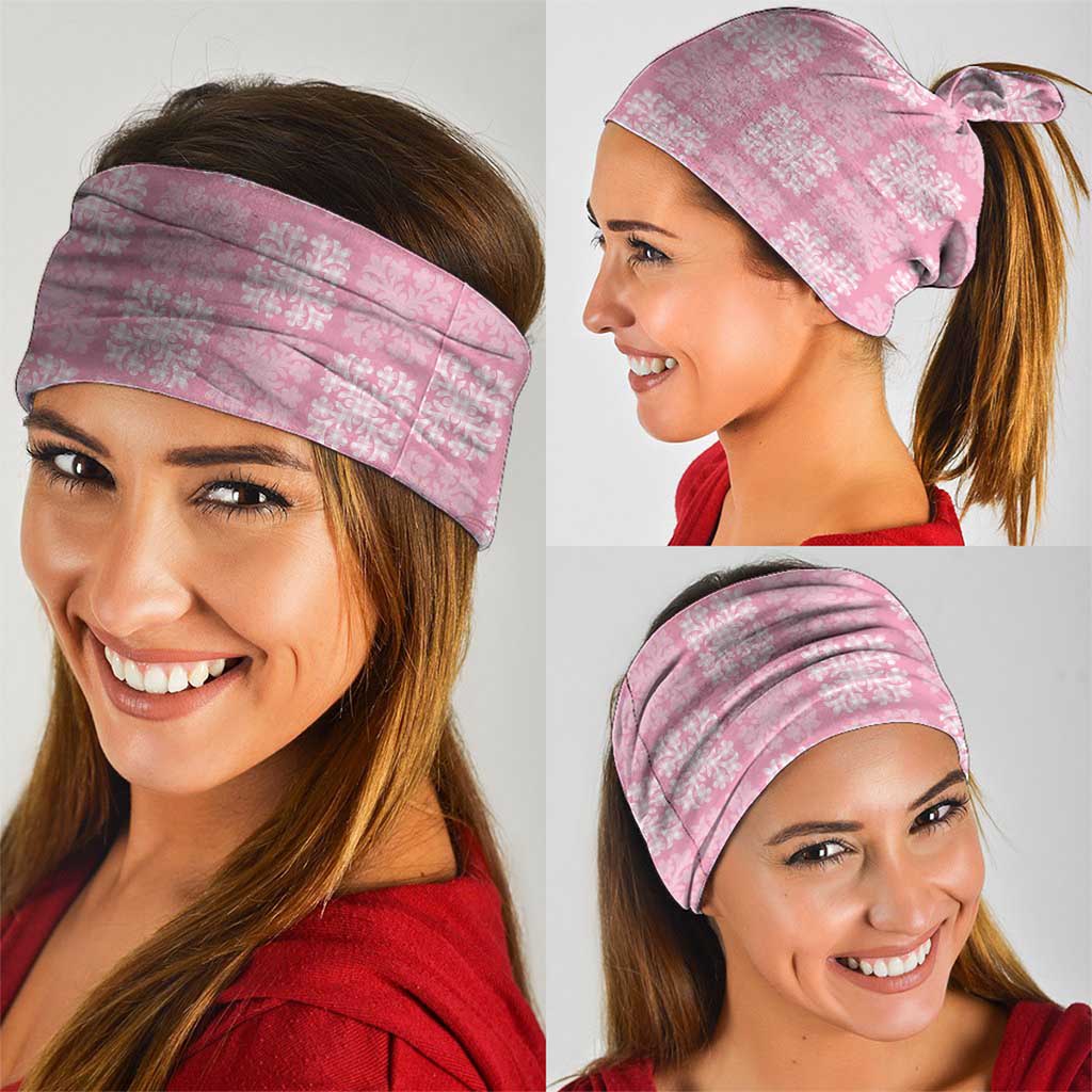 Pink Palaka Quilt Hawaii Neck Gaiter Traditional Hawaii-plaid Pattern LT14 - Polynesian Pride