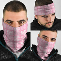 Pink Palaka Quilt Hawaii Neck Gaiter Traditional Hawaii-plaid Pattern LT14 - Polynesian Pride