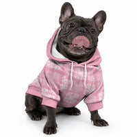 Pink Palaka Quilt Hawaii Pet Hoodie Traditional Hawaii-plaid Pattern