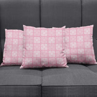 Pink Palaka Quilt Hawaii Pillow Cover Traditional Hawaii-plaid Pattern LT14 - Polynesian Pride