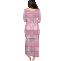 Pink Palaka Quilt Hawaii Puletasi Traditional Hawaii-plaid Pattern LT14 - Polynesian Pride