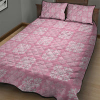 Pink Palaka Quilt Hawaii Quilt Bed Set Traditional Hawaii-plaid Pattern LT14 - Polynesian Pride