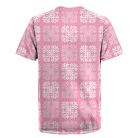 Pink Palaka Quilt Hawaii Rugby Jersey Traditional Hawaii-plaid Pattern LT14 - Polynesian Pride
