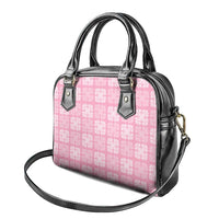 Pink Palaka Quilt Hawaii Shoulder Handbag Traditional Hawaii-plaid Pattern LT14 - Polynesian Pride