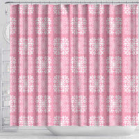 Pink Palaka Quilt Hawaii Shower Curtain Traditional Hawaii-plaid Pattern LT14 - Polynesian Pride