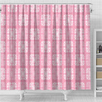 Pink Palaka Quilt Hawaii Shower Curtain Traditional Hawaii-plaid Pattern LT14 - Polynesian Pride
